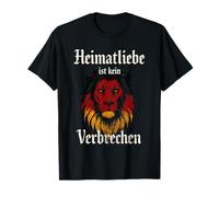 Heimatliebe ist kein Crime - Deutschland Löwe Klassik T-Shirt