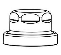 Heimeier bouchon 0321 à 03,025 pour Regulux N, Vekulux, EZ Ventile , nickel plaqué bronze