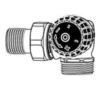 HEIMEIER Robinets therm. sans prérég.DN 15-3/4" Double équerre,droite,fil.male 2341-02.000