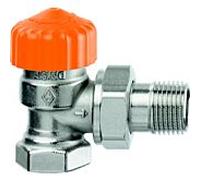 Heimeier Corps de vanne thermostatique Eclipse 3461-03.000 Rp 3 / 4xR 3/4, d'angle, laiton nickelé, raccourci