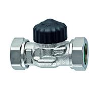 Heimeier Corps de vanne thermostatique standard 2272-03.000 G 2000 IG, kvs 2.50, droit, bronze nickelé, joint plat
