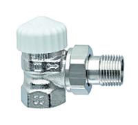 Heimeier corps de vanne thermostatique V-exact II 3451-02.000 Rp 2000 / 2xR 2000 / 2, d'angle, raccourci, laiton