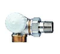 Heimeier Corps de vanne thermostatique V-exact II 3733-02.000 R 2000 / 2xG 3/4 AG, Winkeleck, bronze nickelé, gauche