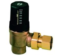 Heimeier soupape de décharge à Heimeier différentielle 5503-04.000 DN 25, raccord à vis à joint plat, bronze