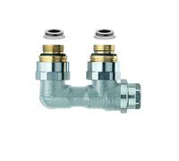 Heimeier Vekolux bloc de dessous 2 tuyaux 1/2 50mm anguleux pour radiateur filetage intérieur 053150000