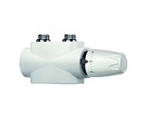 Heimeier Multilux 4 robinets thermostatiques 9690-42.000 convertible d'un fonctionnement deux à un tuyau, blanc