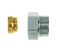 Heimeier pièce de compensation de longueur 9713-02.354 G 3/4 IGxG 3/4 AG, 25 mm, laiton nickelé