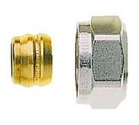 Heimeier raccord à compression 3831-18.351 G 3/4, laiton nickelé, pour tube CU/acier, Ø 18mm