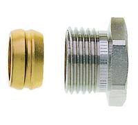 Heimeier Raccord à Compression Nickelé pour Cu- Et Acier 16 MM Et Rp 1/2 IG