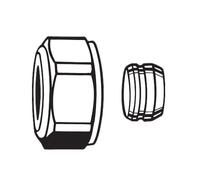 HEIMEIER Raccord à compression pour tube en cuivre ou en acier de précision, 3831-15.351,