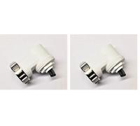 HEIMEIER Raccord coudé M30 x 1,5 pour têtes thermostatiques et actionneurs (Lot de 2)