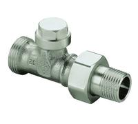 HEIMEIER Raccord Regulux Traversant, Extérieur G 3/4, RG Nickelé