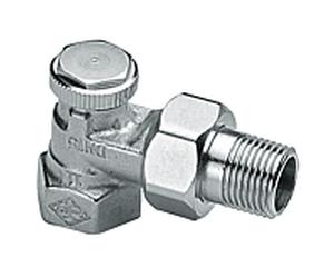 Heimeier retour match0 Regutec 035502000 coin, 2000 / 2 ", nickelé, verrouillable / réglable