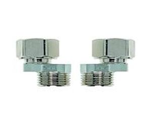 Heimeier S-connection 1354-22.362 set 2, entraxe 34 / 50-65 / 55, laiton nickelé