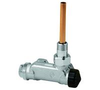 Heimeier Vanne EZ monotone Eckform, DN 15, avec tube plongeur
