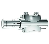 Heimeier thermostatique Heimeier Multilux 4 sets 9690-43.800 chrome, convertible du fonctionnement à deux tubes à un fonctionnement à un tube