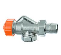 Heimeier Thermostat-Ventilunterteil Eclipse, Axialform, Raccourci, Dn 10