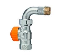 Heimeier Thermostat-Ventilunterteil Eclipse, Durchg. Avec Bogenverschr DN15