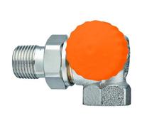 Heimeier Thermostat-Ventilunterteil Eclipse, Winkeleck/Droite, Dn 15