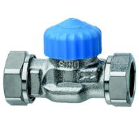 Heimeier Thermostat-Ventilunterteil Flachdicht. Nippelanschl Dn 15, Kvs 2,50