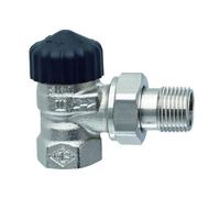 Heimeier Thermostat-Ventilunterteil Standard, Forme D'Équerre, Dn 10, Nickelé
