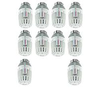 Heimeier Type 6000-00.500 Lot de 10 têtes thermostatiques, Blanc