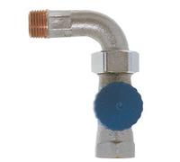 Heimeier vanne thermostatique de radiateur 1/2 droite avec coude kvs 1,85 m3 h basse résistance 224402000
