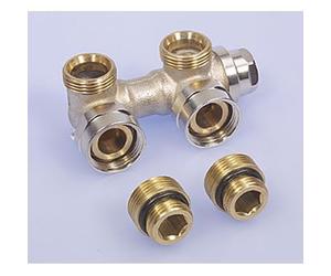 Heimeier Vekolux bloc inférieur 1 tube 1/2 50mm coudé pour radiateur bi.dr. 053550000