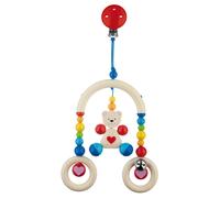 Heimess 763840 Mini-trapèze ourson en forme de cœur, multicolore (1 pièce)