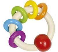 Heimess anneau de dentition arc-en-ciel junior 10,5 cm bois rouge Rood G