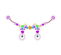 Heimess Hochet - Chaîne de Poussette avec Clips - Chevaux