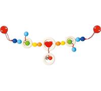 Chaîne de poussette Cœurs Arc en Ciel Heimess - Jouets bébé Bio