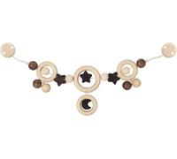 Heimess Hochet 733720 – Chaîne de poussette avec clips, lunes et étoiles