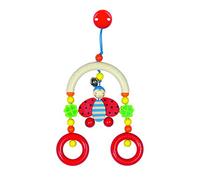 Heimess Hochet - Jouet Trapèze avec Clip - Coccinelle