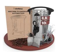 Heimfleiss® Machine à Vin Chaud 6,8L en Acier Inoxydable 1500 W | Marmite à Vin Chaud avec Robinet, Thermostat et Protection Surchauffe | Distributeur Eau Chaude et Boissons Chaudes | Percolateur Cafe
