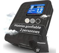 Heimfleiss® Matelas Gonflable 2 Personnes Electrique | Lit Gonflable Premium 150x200/45cm/ 2 Places | Matelas Gonflable Rapide avec Pompe Électrique Intégrée | Matelas d'Invités Autogonflant & Camping