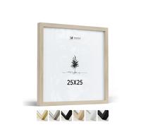 Heimlich® - Cadre photo - 25 x 25 cm, Chêne - Petit cadre carré avec plastification - Montage mural uniquement