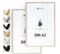 Heimlich® - Cadre photo - A2 42 x 59,4 cm, chêne, lot de 2 - Cadres pour posters moyens - Montage mural uniquement
