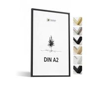 Heimlich® - Cadre photo - A2 42 x 59,4 cm, chêne, noir - Cadres pour posters moyens - Montage mural uniquement