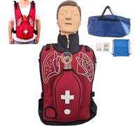 Heimlich Gilet d'entraînement à la manœuvre - Simulateur d'obstruction des voies respiratoires avec pression de retour réglable pour adulte/enfant - Pratique de sauvetage d'étouffement (taille