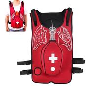 Heimlich ModèLe D'EntraîNement Pratique,EntraîNeur Anti-éTouffement Avec Gifle Dans Le Dos,Gilet D'EntraîNement,ModèLe De Sauvetage Pour Adultes Et Enfants En Cas D'éTouffement,aldult-B-Red