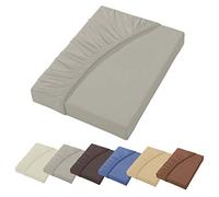 heimtexland ® Drap-housse en jersey fin de luxe pour lit à sommier tapissier et matelas à eau - 38 cm de hauteur - 150 x 200 cm - Type 723