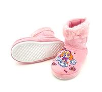 heimtexland ® Pat' Patrouille Typ867 Chaussons douillets chauds antidérapants pour enfant, Rose Skye, 25/26 EU