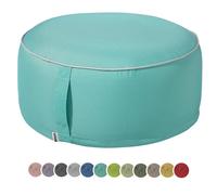 heimtexland Pouf d'extérieur Coussin de sol résistant aux intempéries pour jardin - Pouf gonflable - Banc de yoga - Pouf de salon - Décoration de table - Pouf de fête - Tabouret de 25 x 55 cm - Effet