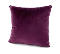 heimtexland ® Rideau à œillets en velours - Housse de coussin en velours - Type 641 (housse de coussin 50 x 50 cm, aubergine)