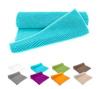 heimtexland ® - Tapis de bain en chenille super moelleux et absorbant - Certifié Ökotex - Type 771 - Aqua - 45 x 50 cm