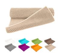 heimtexland ® - Tapis de bain en chenille super moelleux et absorbant - Certifié Ökotex - Type 771 - Beige - 50 x 80 cm