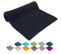 heimtexland ® Tapis de bain en chenille super moelleux et absorbant - Certifié Ökotex - Type 771 - Noir - 60 x 90 cm