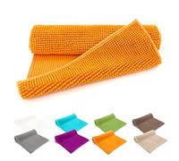 heimtexland ® - Tapis de bain en chenille super moelleux et absorbant - Certifié Ökotex - Type 771 - Orange - 45 x 50 cm