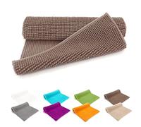 heimtexland ® - Tapis de bain en chenille super moelleux et absorbant - Certifié Ökotex - Type 771 - Taupe - 70 x 120 cm